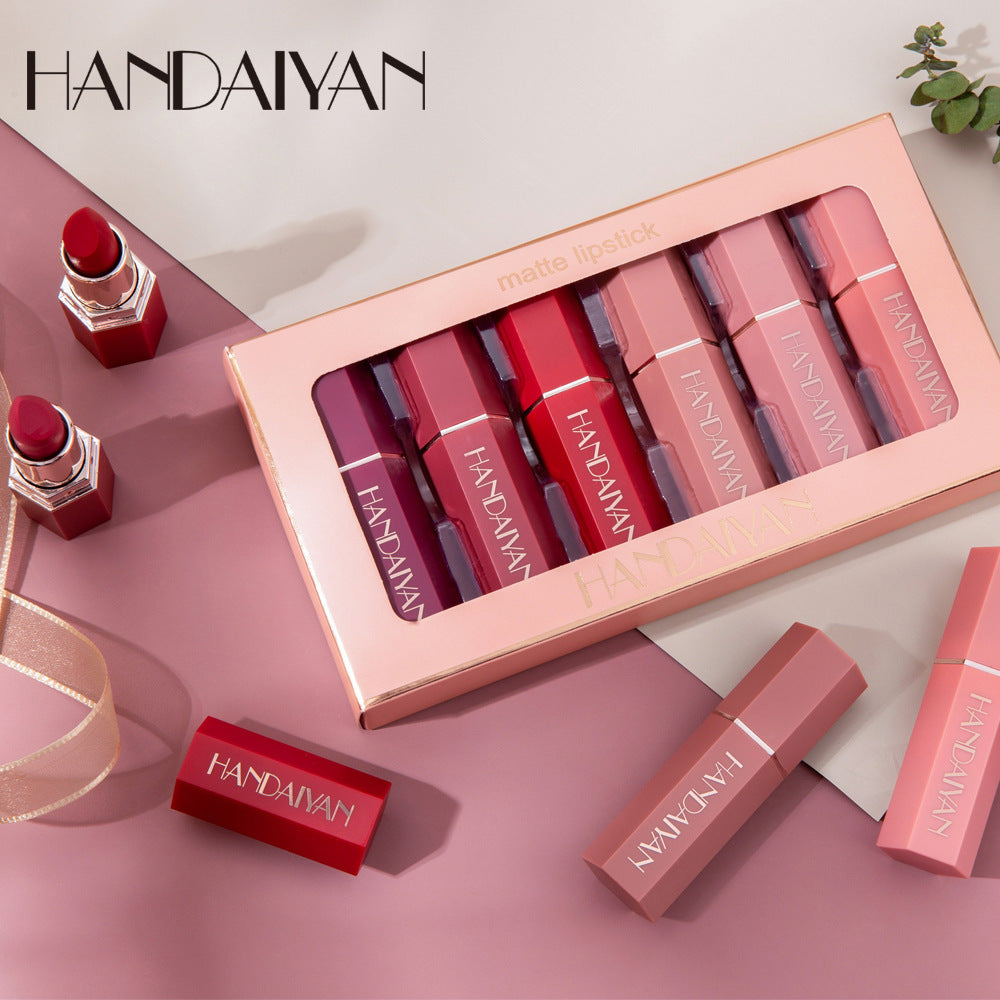 Matte Matte Lipstick Gift Box Set Non-stick Cup Lipstick Lipstick Matte Matte Lipstick Gift Box Set Non-stick Cup Lipstick Lipstick